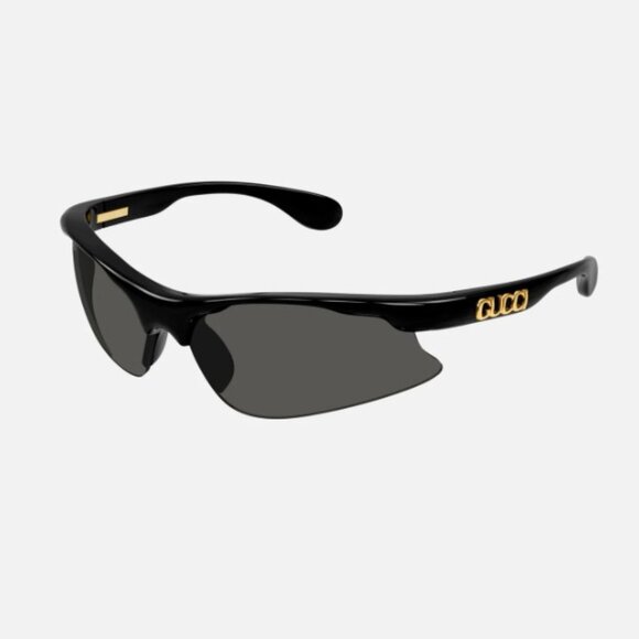 NEW GUCCI MASK SUNGLASSES GUCCI GG1774S 006 BLACK GREY UNISEX EYEWEAR - Picture 1 of 4
